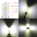 2 PCS 7440 40W 800 LM 6000K Car Turn Light Backup Light Brake Light with 8 CREE Lamps, DC 12V(White Light)