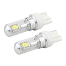 2 PCS 7443 40W 800 LM 6000K Car Brake Light with 8 CREE Lamps, DC 12V(White Light)