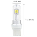 2 PCS 7443 40W 800 LM 6000K Car Brake Light with 8 CREE Lamps, DC 12V(White Light)