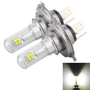 2 PCS H4 40W 800 LM 6000K 8 CREE LEDs Car Fog Lights, DC 12V(White Light)