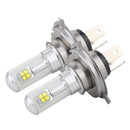 2 PCS H4 40W 800 LM 6000K 8 CREE LEDs Car Fog Lights, DC 12V(White Light)