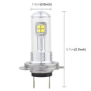 2 PCS H7 40W 800 LM 6000K 8 CREE LEDs Car Fog Lights, DC 12V(White Light)