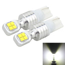 2 PCS T10 40W 800 LM 6000K Car Clearance Light Reading Light License Light with 8 CREE Lamp, DC 12V(White Light)