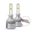 2 PCS H1 18W 1800 LM 3000K IP68 Canbus Constant Current Car LED Headlight with 2 COB Lamps, DC 9-36V(Gold Light)