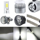 2 PCS H1 18W 1800 LM 6000K IP68 Canbus Constant Current Car LED Headlight with 2 COB Lamps, DC 9-36V(White Light)