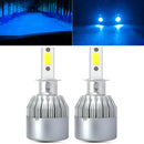 2 PCS H3 18W 1800 LM 8000K IP68 Canbus Constant Current Car LED Headlight with 2 COB Lamps, DC 9-36V(Ice Blue Light)