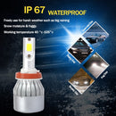 2 PCS H3 18W 1800 LM 8000K IP68 Canbus Constant Current Car LED Headlight with 2 COB Lamps, DC 9-36V(Ice Blue Light)