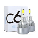 2 PCS H3 18W 1800 LM 3000K IP68 Canbus Constant Current Car LED Headlight with 2 COB Lamps, DC 9-36V(Gold Light)