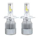 2 PCS H4 18W 1800 LM 6000K IP68 Canbus Constant Current Car LED Headlight with 2 COB Lamps, DC 9-36V(White Light)