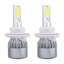 2 PCS H13 18W 1800 LM 6000K IP68 Canbus Constant Current Car LED Headlight with 2 COB Lamps, DC 9-36V(White Light)