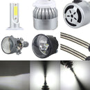 2 PCS H13 18W 1800 LM 6000K IP68 Canbus Constant Current Car LED Headlight with 2 COB Lamps, DC 9-36V(White Light)