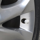 4 PCS Gas Cap Mouthpiece Cover Gas Cap Tire Cap Car Tire Valve Caps(White)