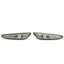 2 PCS Car Side Marker Lights / Turn Signal Lights Housing without Bulbs 63 13 7 165 742 / 63 13 7 165 741 for BMW E90 E91 E92 E93 2006-2011(Grey)