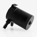 Car Universal Compact Baffled Oil Catch Can 2-Port(Black)