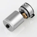 Car Universal Compact Baffled Oil Catch Can 2-Port(Silver)