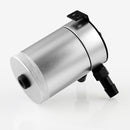 Car Universal Compact Baffled Oil Catch Can 2-Port(Silver)