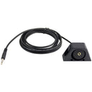 1m Car Truck Dashboard Flush Mount 3.5mm 1/8 AUX Audio Jack Extension Cable Kit(Black)
