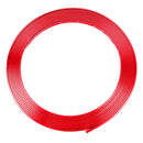 Universal Decorative Scratchproof Stickup 8M Flexible Car Wheel Hub TRIM Mouldings Shining Decoration Strip(Red)