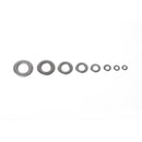 72 PCS Round Shape Stainless Steel Flat Washer Assorted Kit M4-M16 for Car / Boat / Home Appliance