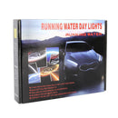 2 PCS 30cm DC12V 4.2W Ultra-thin Car Auto Double Colors Turn Lights / Running Lights, with LED SMD-2835 Lamp Beads (Turn Lights: Yellow Light; Running Lights: Blue Light)