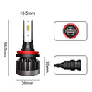 2 PCS 1901 H8 / H9 /H11 DC9-36V 14W 6000K 1400LM IP68 Car LED Headlight Lamps (White Light)