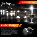 2 PCS 1901 H4 / HB2 / 9003 DC9-36V 14W 6000K 1400LM IP68 Car LED Headlight Lamps(White Light)