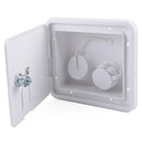 White Water Inlet Integrated Fill Dish Hatch Lock for RV Trailer Camper