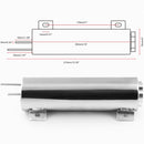 Universal Car 3 x 10 inch Polished Stainless Steel 32 OZ Radiator Overflow Tank Bottle Catch Can