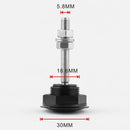 Car Mini Stainless Steel Quick-pins Push Button Billet Hood Pins Lock Clip Kit (Black)