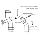 RYANSTAR RACING Car Water Temperature Meter Temperature Gauge Joint Pipe Radiator Sensor Adaptor Clamps for Honda, Size: 30mm