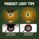 2 PCS S2 H13 / 9008 18W 6000K 1800LM IP65 2 COB LED Car Headlight Lamps, DC 9-30V(Cool White)
