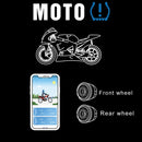Motorcycle Bluetooth Tire Pressure Monitoring System TPMS Mobile Phone APP Detection 2 External Sensors