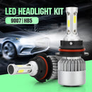 2 PCS S2 9007 / HB5 18W 6000K 1800LM IP65 2 COB LED Car Headlight Lamps, DC 9-30V(Cool White)