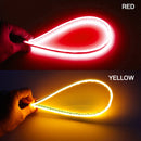 2 PCS 45cm DC12V 5W Ultra-thin Waterproof Car Auto Double Colors Turn Lights / Running Lights SMD-2835 LED Bulbs (Turn Lights: Yellow Light; Running Lights: Red Light)
