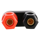 5 PCS Car Double Terminals Red Black Hexagon Connector Amplifier Terminal Speaker Plug Jack