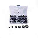 56 PCS 6 Sizes PVC Cable Protective Ring Grommet Gasket