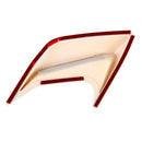 2PCS Plastic Decorative Air Flow Intake Turbo Bonnet Hood Side Vent Grille Cover With Self-adhesive Sticker(White)