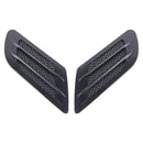 2 PCS Euro Style Plastic Decorative Air Flow Intake Turbo Bonnet Hood Side Vent Grille Cover With Self-adhesive Sticker