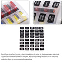 1 in 8 Out Fuse Box PC Terminal Block Fuse Holder Kits with LED Warning Indicator for Auto Car Truck Boat