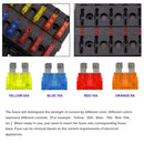 1 in 8 Out Fuse Box Screw Terminal Section Fuse Holder Kits with LED Warning Indicator for Auto Car Truck Boat