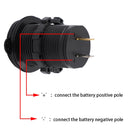 Universal Car Charger 2 Port Power Socket Power Dual USB Charger 5V 4.2A IP66 with Aperture (Red Light)