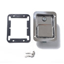 Stainless Steel Tool Box Lock Paddle Latch & Keys for Trailer / Yacht / Truck