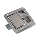 Stainless Steel Tool Box Lock Paddle Latch & Keys for Trailer / Yacht / Truck