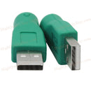 2x USB2.0 Male to PS2 Female Converter Adapter For PC Keyboard Mouse