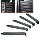 5PC PCI Bracket Slot Case Dust Filter Black Steel Blank Blanking  Hot