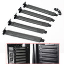 5PC PCI Bracket Slot Case Dust Filter Black Steel Blank Blanking  Hot