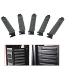 5PC PCI Bracket Slot Case Dust Filter Black Steel Blank Blanking  Hot