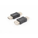 10PCS USB2.0 Type-A Male 5-pin Plug Socket Connector Adapter Black Plastic Cover