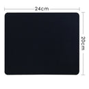 Black Fabric Mouse Mat Pad High Quality 5mm Thick Non Slip Rubber