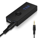 1 x Bluetooth Wireless Transmitter Receiver 3mm Stereo Audio Music Adapter Hot
